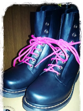 「Dr. Martens（ドクターマーチン）のアイテム（レインシューズ）」を使った、aki69さん（キッズ・100cm）の夏コーディネート