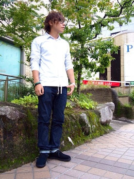 「ゆるパンツ」｜YUTOさん（メンズ・168cm）の秋コーディネート