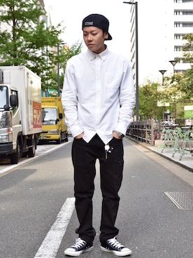 「アイテム（キャップ）」を使った、YUTOさん（メンズ・168cm・10代）の春コーディネート