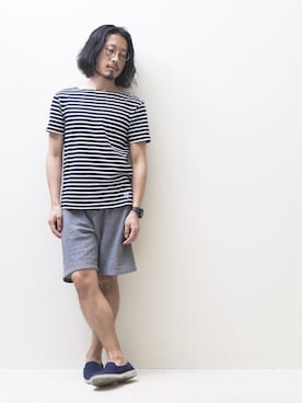 「アイテム（その他シューズ）」を使った、YOSHIWOさん（メンズ・171cm）の夏コーディネート