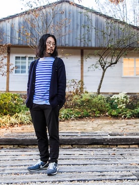 「アイテム（バッグ）」を使った、YOSHIWOさん（メンズ・171cm）の秋コーディネート