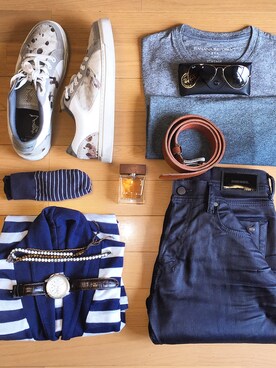 Daniel Bamfordさん（メンズ・179cm）の春コーディネート