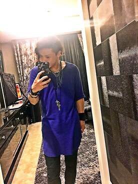 「RANDOM（ランダム）のアイテム」を使った、Z ♠️☠️さん（メンズ・170cm）の夏コーディネート