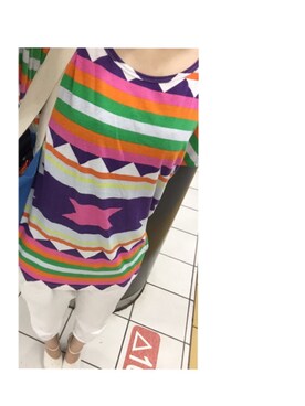 「JOYRICH（ジョイリッチ）のNavajo Tee（Tシャツ/カットソー、その他）」を使った、ひやかけさん（レディース・160cm）の夏コーディネート