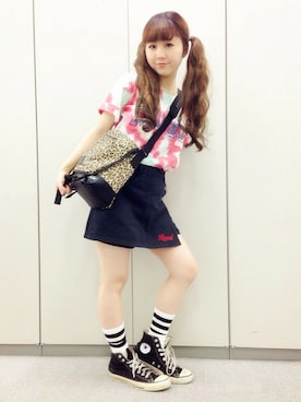 「RNA」｜「アイテム（メッセンジャーバッグ）」を使った、ミッツ☆さん（レディース・155cm）の夏コーディネート