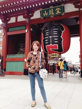 「JOYRICH（ジョイリッチ）のアイテム（モッズコート）」を使った、RingoKaoさん（レディース・163cm）の夏コーディネート