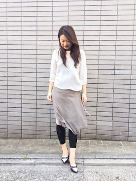 「アイテム（パンプス）」を使った、ちーさんさん（レディース・161cm・30代）の春コーディネート