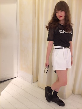 「NICE CLAUP（ナイスクラップ）のアイテム（トップス）」を使った、sa__yaさん（メンズ・152cm）の春コーディネート