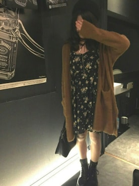 「VENCE（ヴァンス）のアイテム（帽子）」を使った、kasumi.さん（レディース・160cm）の秋コーディネート