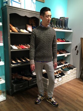 「INKKAS（インカス）のアイテム」を使った、EMC リテール事業部さん（メンズ・173cm）の冬コーディネート