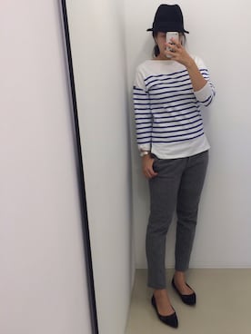 「Drawer（ドゥロワー）のアイテム（パンツ）」を使った、ailaさん（レディース・163cm）の冬コーディネート