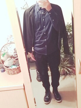 「Right-on（ライトオン）のアイテム（スタジャン）」を使った、ゆうちゃけさん（メンズ・172cm）の冬コーディネート
