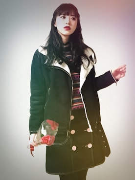 「Marc by Marc Jacobs（マークバイマークジェイコブス）のアイテム（スカート）」を使った、いけまいさん（レディース・160cm）の冬コーディネート