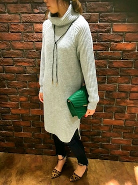 「SpRay（スプレイ）のアイテム（ワンピース）」を使った、SpRay札幌ＰＡＲＣＯさん（レディース・165cm）の秋コーディネート