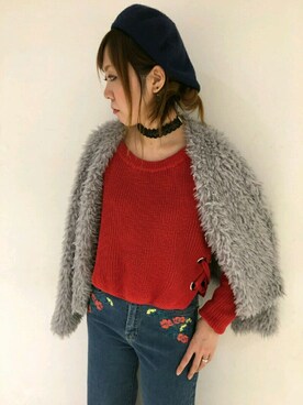 「SpRay（スプレイ）のアイテム（ハンチング/ベレー帽）」を使った、SpRay札幌ＰＡＲＣＯさん（レディース・165cm）の秋コーディネート