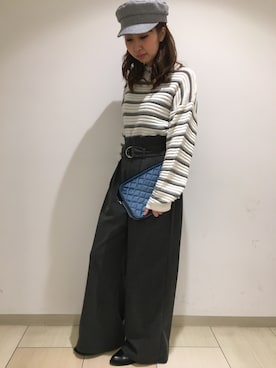 「SpRay（スプレイ）のアイテム（パンツ）」を使った、SpRay札幌ＰＡＲＣＯさん（レディース・160cm）の秋コーディネート