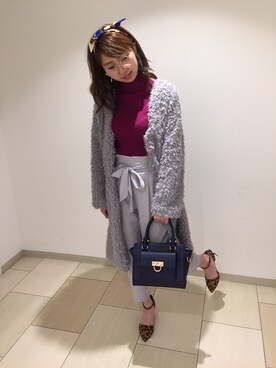 「SpRay（スプレイ）のアイテム（ノーカラージャケット）」を使った、SpRay札幌ＰＡＲＣＯさん（レディース・160cm）の秋コーディネート