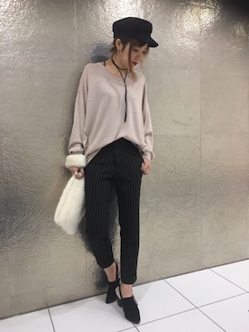 「SpRay（スプレイ）のアイテム（アクセサリー）」を使った、SpRay札幌ＰＡＲＣＯさん（レディース・165cm）の冬コーディネート