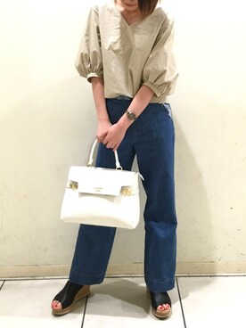 「LIMITLESS LUXURY」｜「アイテム（パンツ）」を使った、koyuki.90さん（レディース・163cm）の夏コーディネート