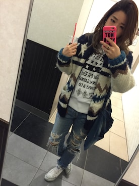 「サーフスタイル」｜「アイテム（その他アウター）」を使った、麻光さん（レディース・152cm）の春コーディネート