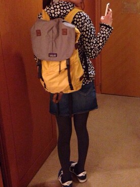 「Lee（リー）のアイテム（デニムスカート）」を使った、nachanさん（レディース・170cm）の春コーディネート