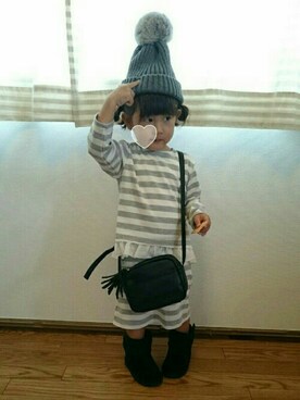「ちびウォーリーし隊。」｜hinacoccoさん（キッズ・80cm）の秋コーディネート