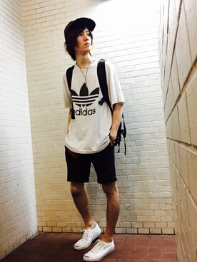 「BIGBLACKMARIA（ビックブラックマリア）のアイテム（ブレスレット）」を使った、ハヤシ"TIG"タイゴさん（メンズ・171cm）の夏コーディネート
