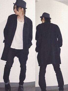 「Dr. Martens（ドクターマーチン）のDr.Martens (ドクターマーチン)/1461 3EYE GIBSON SHOES（その他シューズ）」を使った、ハヤシ"TIG"タイゴさん（メンズ・171cm）の秋コーディネート