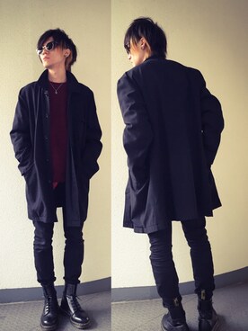 「BIGBLACKMARIA（ビックブラックマリア）のアイテム（ブレスレット）」を使った、ハヤシ"TIG"タイゴさん（メンズ・171cm）の冬コーディネート