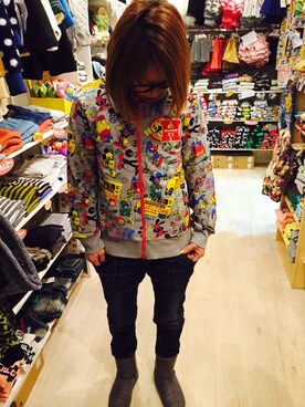 「LIME.INC（ライム）のアイテム（パンツ）」を使った、peace5さん（レディース・157cm）の冬コーディネート