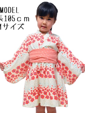 「子供服」｜「アイテム（浴衣）」を使った、peace5さん（キッズ・110cm）の春コーディネート