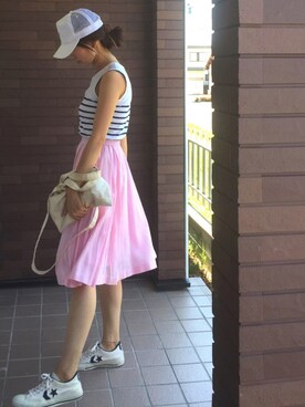 「アイテム（アンクレット）」を使った、mayuさん（レディース・165cm）の夏コーディネート