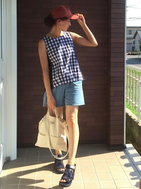 「31 Sons de mode（トランテアン　ソン　ドゥ　モード）のアイテム（その他）」を使った、mayuさん（レディース・165cm）の夏コーディネート