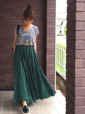 「loaf（ローフ）のアイテム」を使った、mayuさん（レディース・165cm）の秋コーディネート