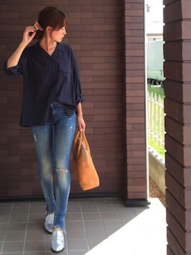 「BREE（ブリー）のアイテム」を使った、mayuさん（レディース・165cm）の秋コーディネート