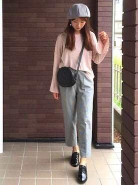 「Settimissimo（セッティミッシモ）のアイテム（帽子）」を使った、mayuさん（レディース・165cm）の秋コーディネート