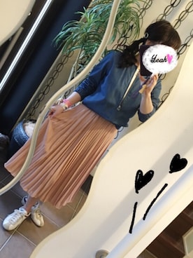 「GAP（ギャップ）のアイテム（ノーカラージャケット）」を使った、コリコさん（レディース・157cm）の春コーディネート