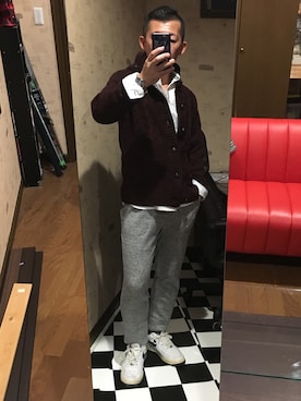 「シャツ×スウェット」｜koi92さん（メンズ・165cm）の秋コーディネート