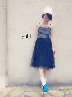 YUKIさんの「薄紗背心洋裝」を使ったコーディネート