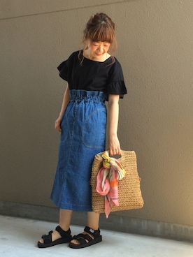 「LEADWORKS（レッドワークス）のアイテム」を使った、ちぃさん（レディース・153cm）の春コーディネート