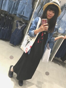 「5（ファイブ）のアイテム（ワンピース/ドレス）」を使った、びさん（レディース・157cm）の夏コーディネート