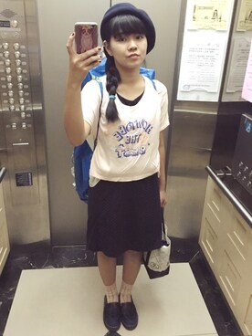 「SALA（サラ）のアイテム」を使った、びさん（レディース・157cm）の秋コーディネート