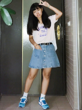 「アイテム（スニーカー、その他）」を使った、びさん（レディース・157cm）の秋コーディネート