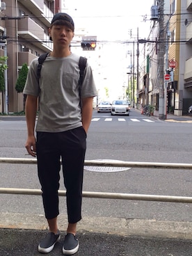 鍾辰東さん(メンズ・180cm)の夏コーディネート