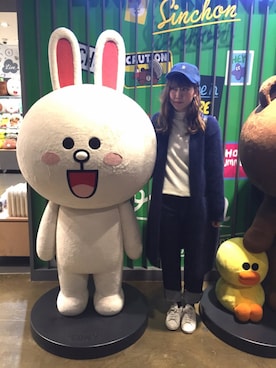 「韓国コーデ」｜「アイテム（カバーオール）」を使った、karen suzukiさん（レディース・165cm）の冬コーディネート