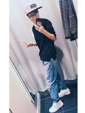 「New look（ニュールック）のアイテム」を使った、Kiraさん（メンズ・163cm）の秋コーディネート
