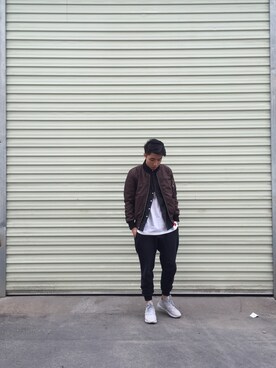 「ROARINGWILDのアイテム（ジャケット/アウター）」を使った、@_ppcさん（メンズ・176cm）の春コーディネート