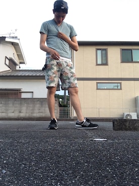 「AZUL（アズール）のアイテム（アクセサリー）」を使った、ひかくんさん（メンズ・170cm）の夏コーディネート