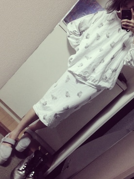 「SET UP」｜「アイテム（スウェット）」を使った、suephie sphinsky さん（レディース・155cm）の夏コーディネート
