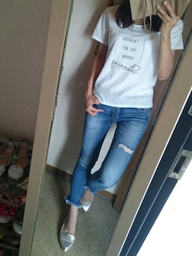 「DIANA」｜「アイテム（その他シューズ）」を使った、mz.さん（レディース・158cm）の夏コーディネート